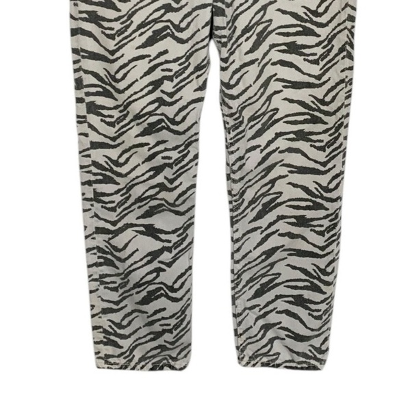 Reformation Julia Zebra High Waist Cigarette Jeans Size 28 - Picture 4 of 8